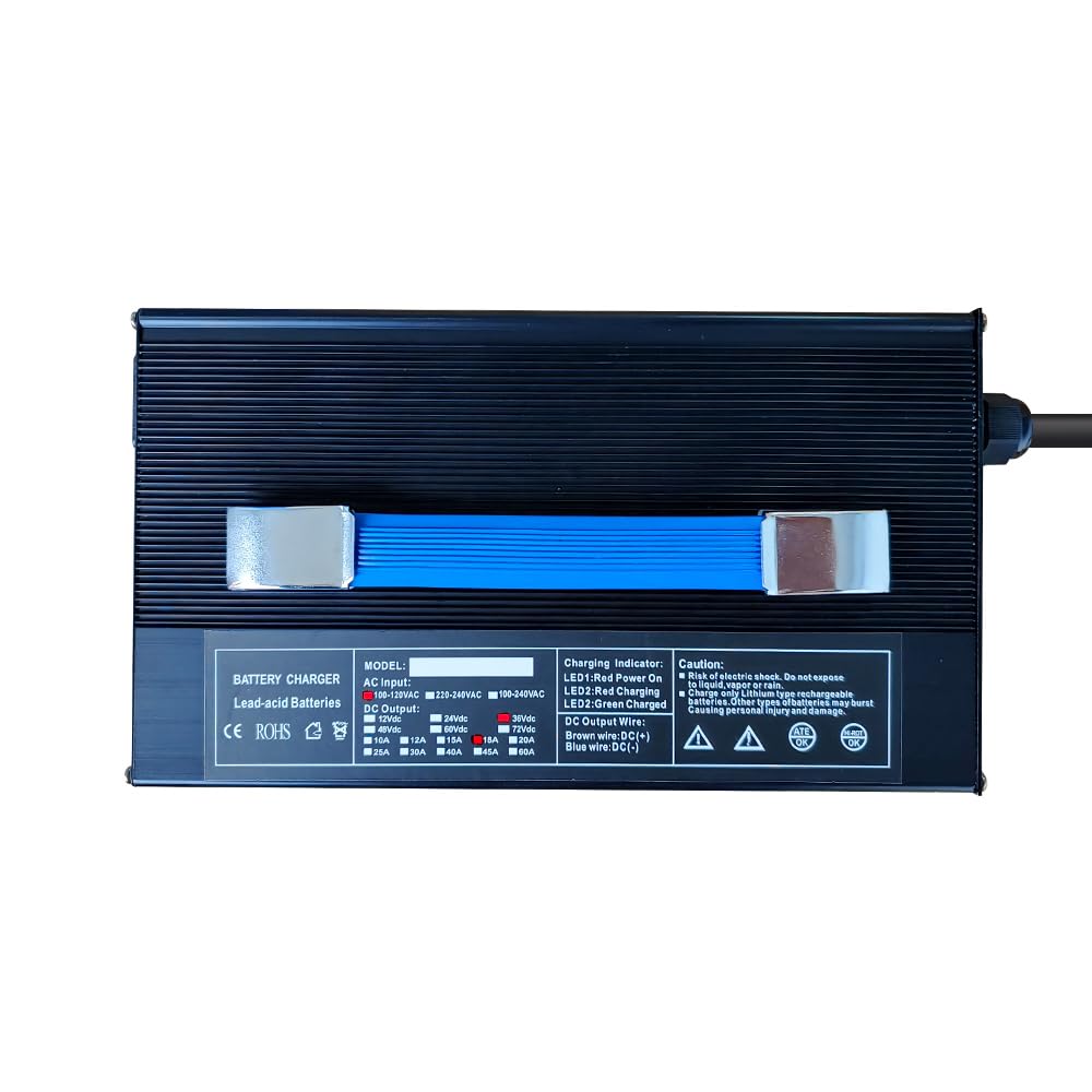 Abakoo New 36V 18A Battery Charger For Ezgo Ez-Go Txt 96-Up Golf Cart, Powerwise Style D-Plug